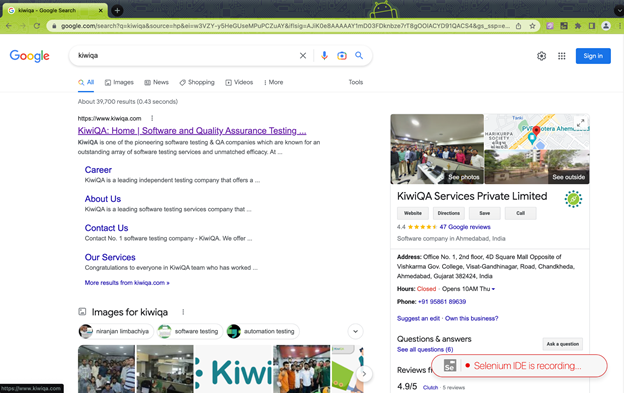 kiwiqa search