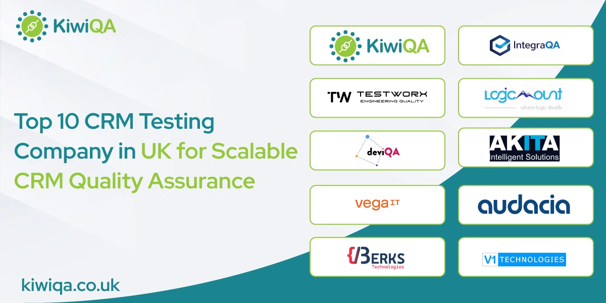 Top 10 CRM Testing Company in UK for Scalable CRM Quality Assurance