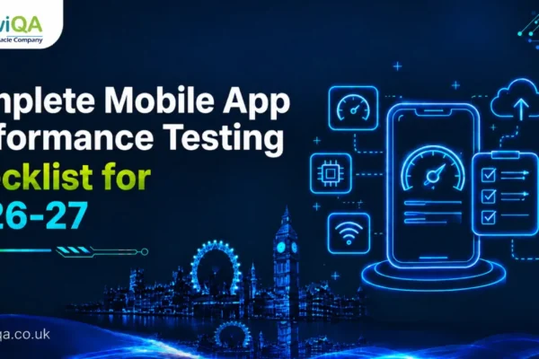 Complete Mobile App Performance Testing Checklist for 2026 27